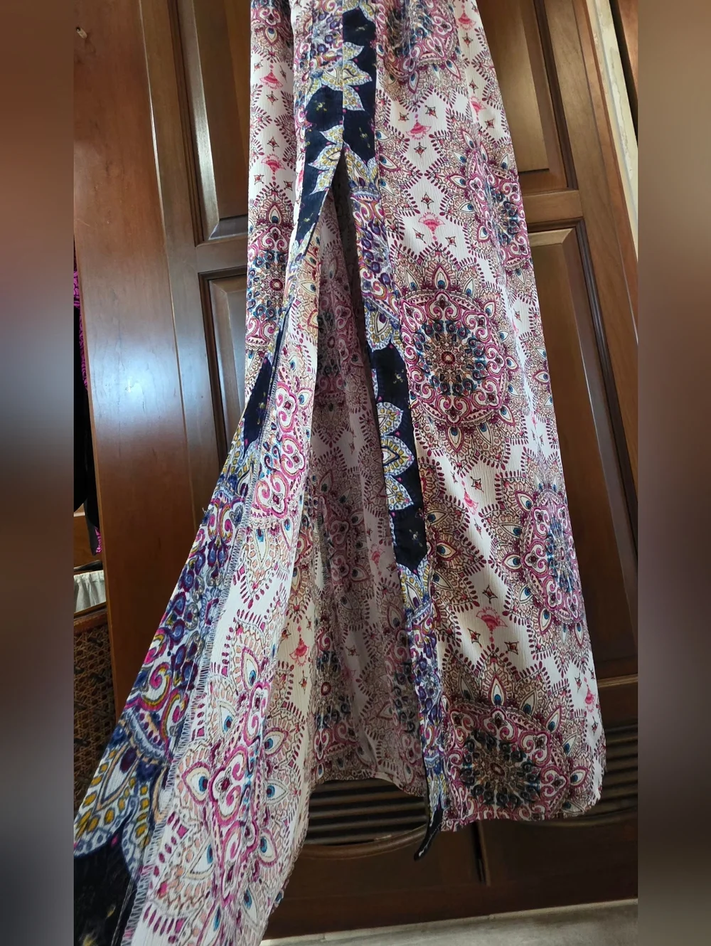 Altar'd State Boho Spring Summer Colorful Maxi Dress size Med - Picture 6 of 10